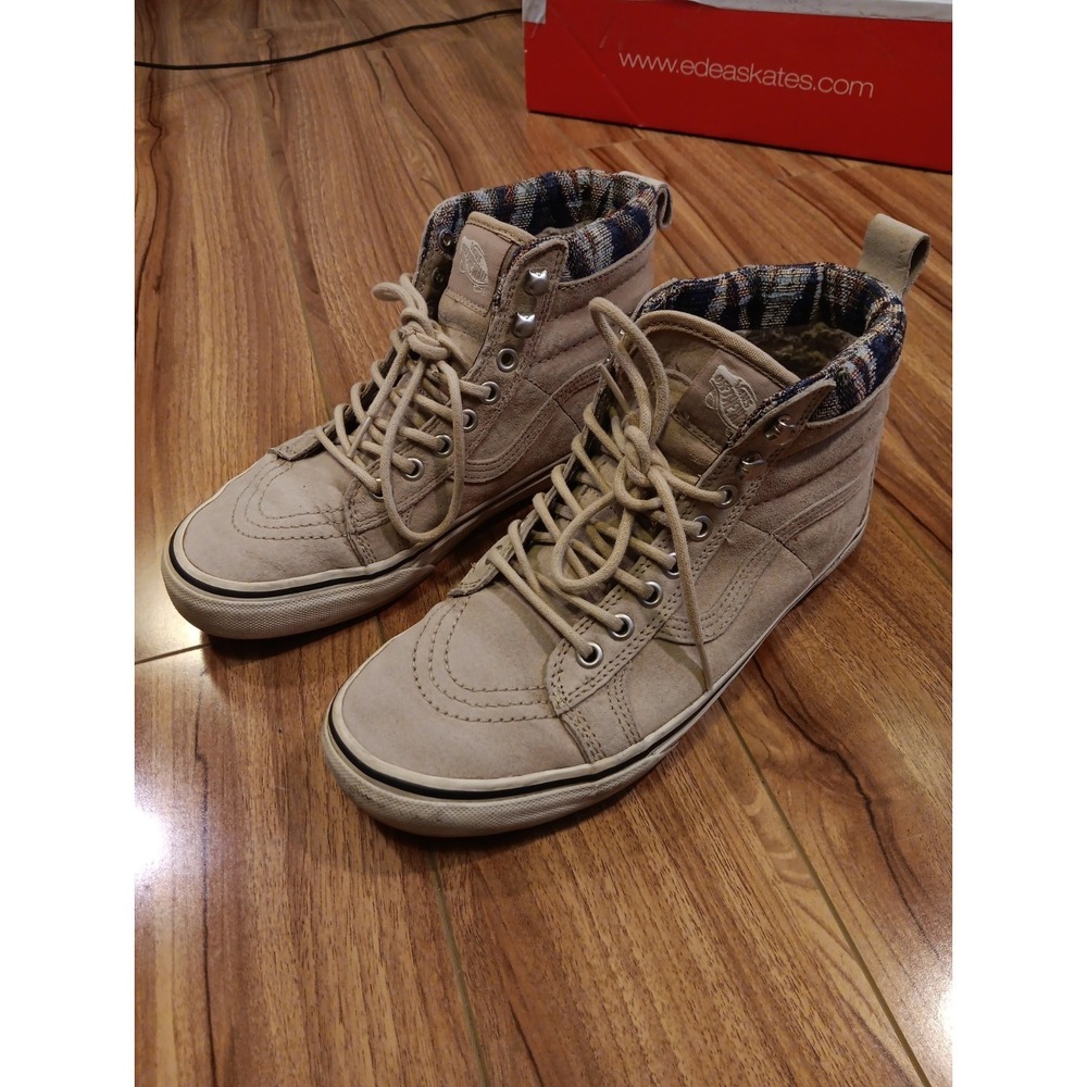 Vans Sk8 Hi MTE Scotchgard Suede Shoes Tan Brown Women's Size‎ 7.5 Waterproof